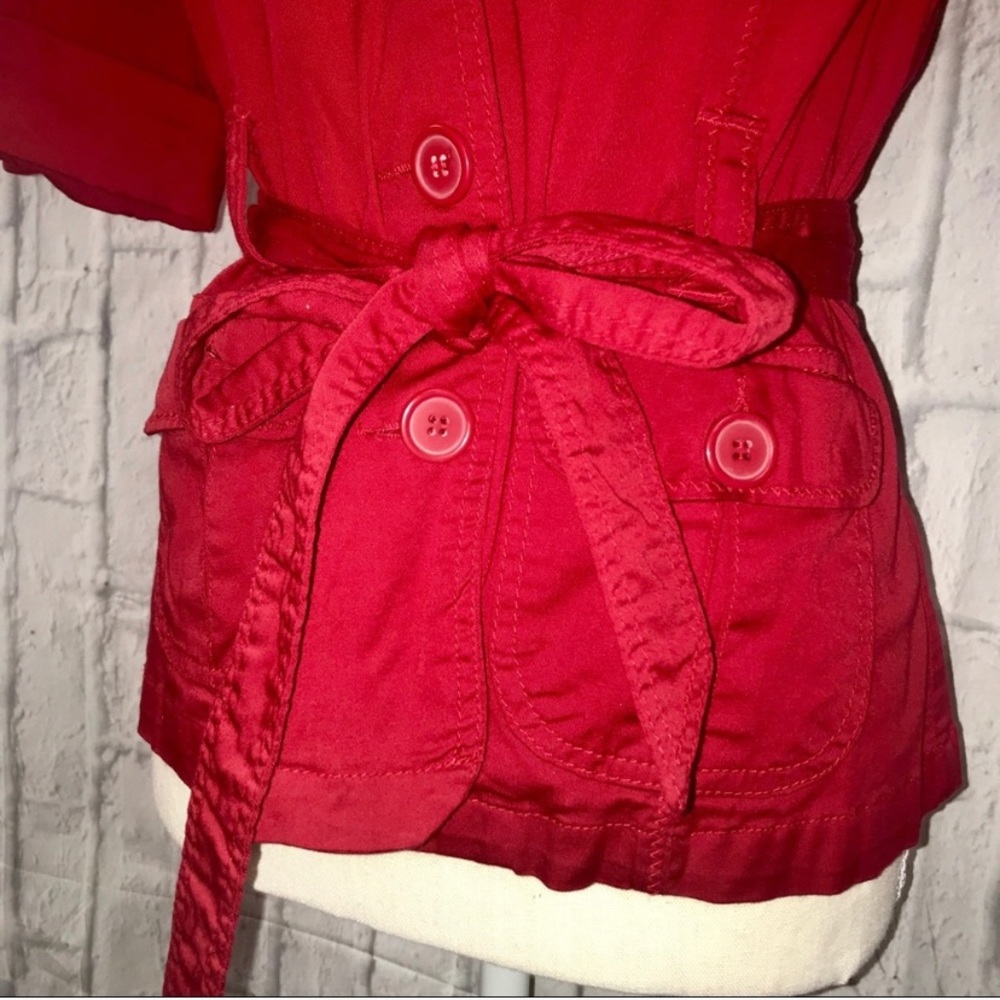 Red Structured Career Jacket - Picture 4 of 4